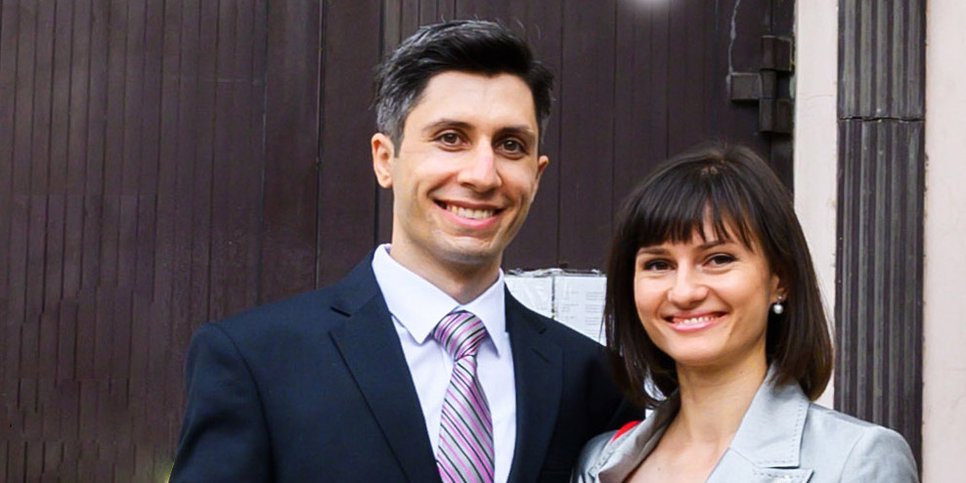 На фото: Руслан Алыев с женой