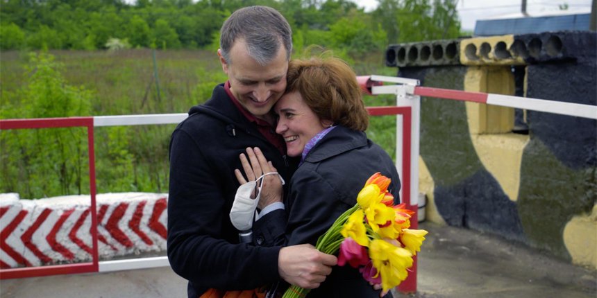 Константин Баженов с женой, Ириной. Украина, 19 мая 2021 года