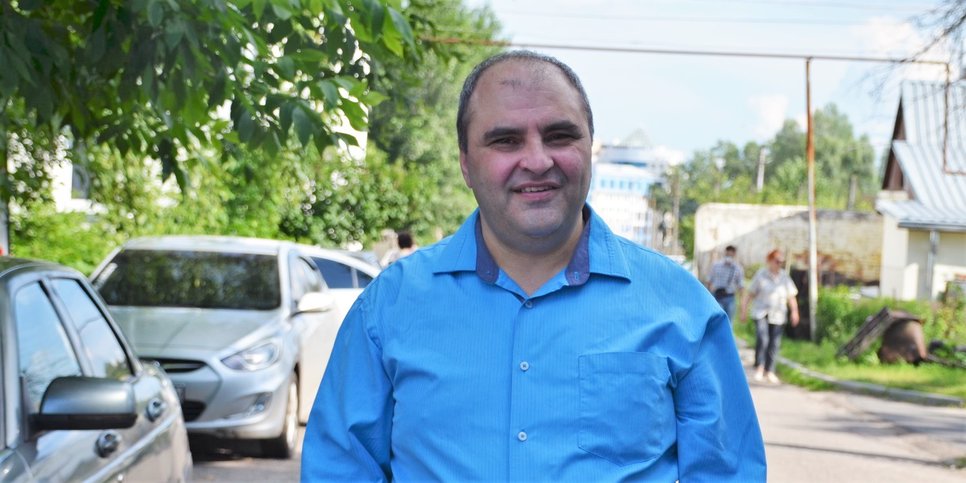 Artyom Bagratyan after his release from the pre-trial detention center in Kursk. June 15, 2021