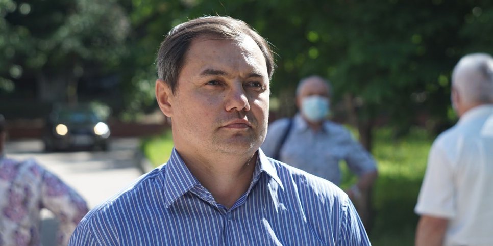Rustam Seidkuliev le jour du verdict. Saratov. mai 2021