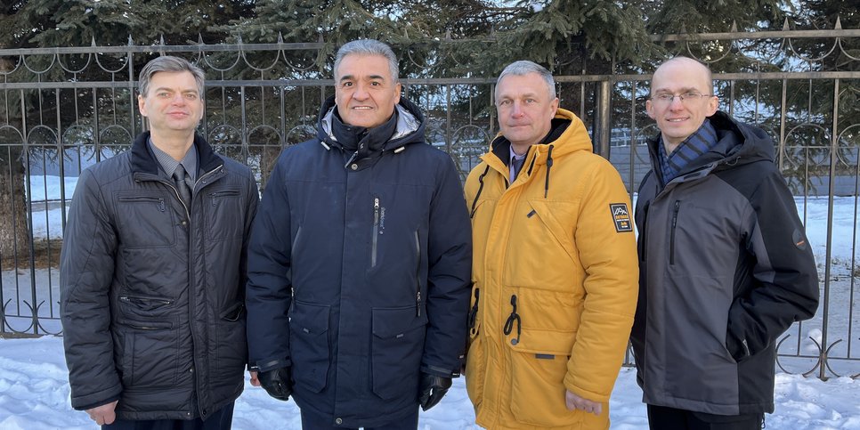 Na foto: Valery Krieger, Alam Aliyev, Dmitry Zagulin e Sergey Shulyarenko no dia da sentença