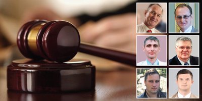 从左到右，从上到下：弗拉基米尔·波波夫、阿列克谢·戈雷利、叶夫根尼·拉祖莫夫、奥列格·希德洛夫斯基、尼基塔·莫伊谢耶夫、阿列克谢·迪亚德金