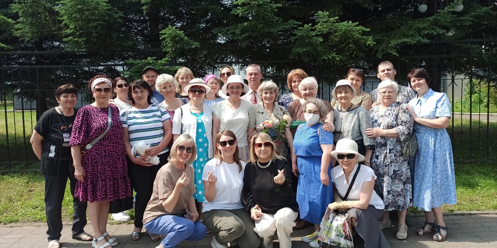 The Postnikov couple with their friends, July 2, 2024