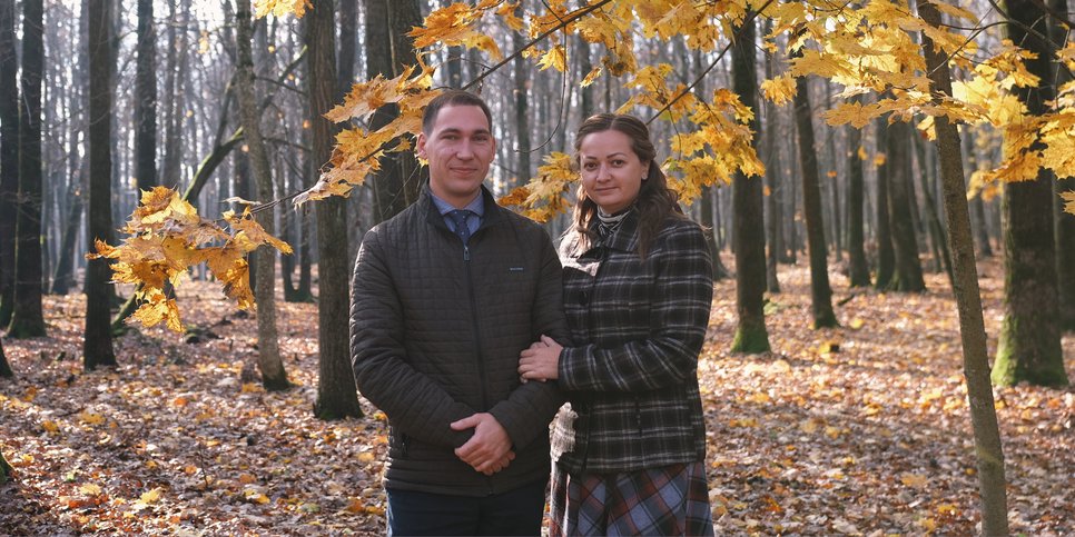 Dmitriy Ignatov with his wife